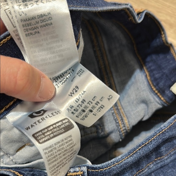 Levi's Blue Jean Shorts with Rolled Hem - Picture 3 of 5